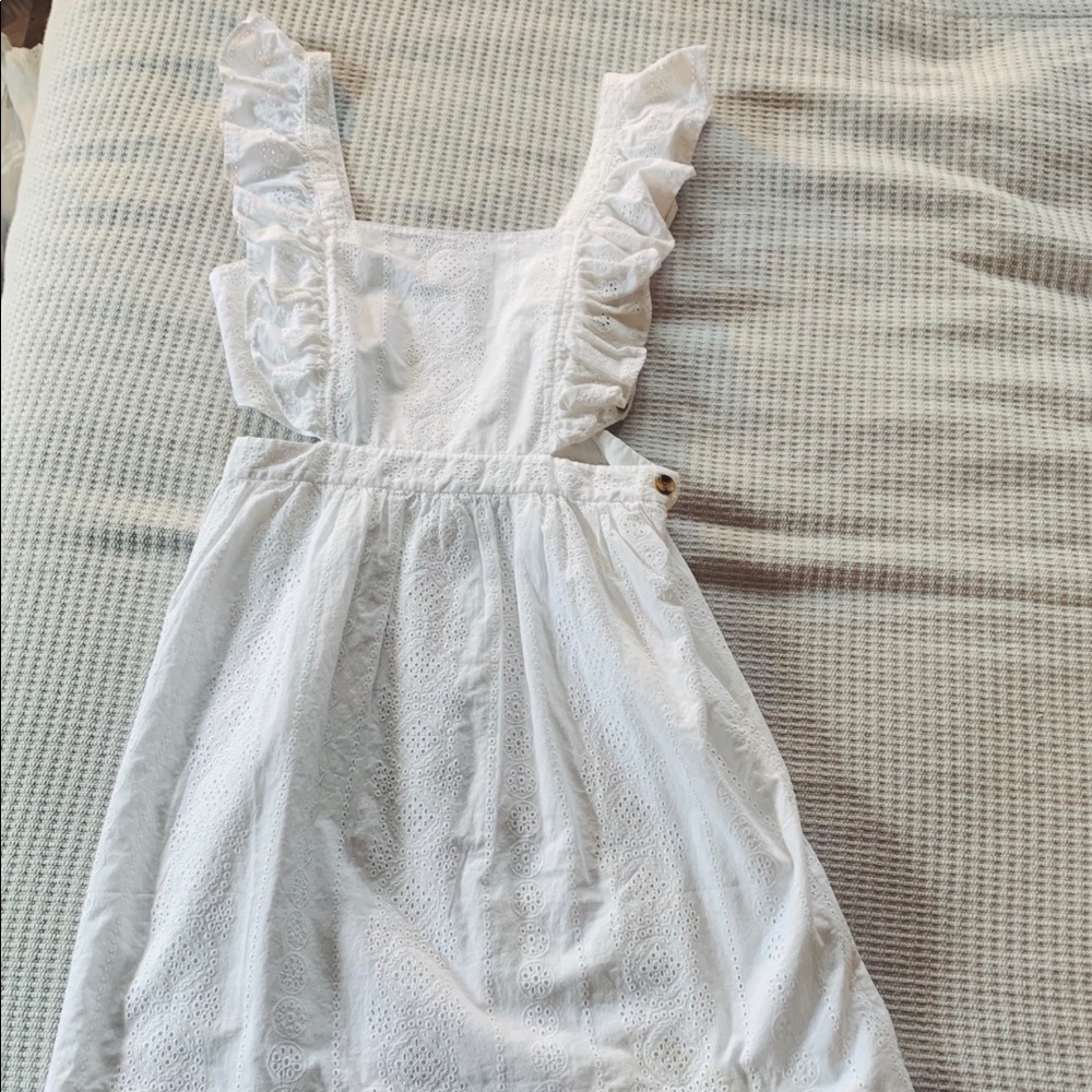 Madewell eyelet lace white dress